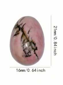 20 件天然抛光石蛋形水晶，DIY 设计，非常适合女性和男性的复活节装饰复活节礼物随机