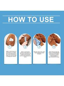 1 Set Suede & Nubuck Cleaner (100ml Cleaner + Brush + Cloth), Suitable For Knitted Boots, Leather, Canvas Cleaning