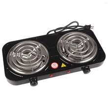 Outdoor Single/Double Electric Burner Stove Hot Plate Cooktop Cooking Stove For Picnic Camping Fishing Kitchen - 美規A型插(110-127V) - 查看 5