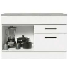 Gabinete Bajo Cocina Madesa Agata 120cm Con Encimera Bb Color Blanco - Blanco - Ver 7