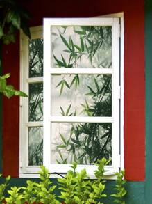 1pc Fresh Dandelion & Leaves Vine Window Sticker, Spring Greenery Decor Series, Double-Sided Printing, See-Through Glass Door/Window Decal, Static Cling Wall Sticker Room Decor Home Decor Wall Decor Bathroom Decor Bedroom Decor Room Decoration Stuff Living Room Decor House Decor Home Decor Living Room Wall Art Wall Paper Stickers Personalised Stickers