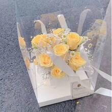 1/3/5 piezas Caja portadora de flores, Caja de embalaje de ramos, Caja transparente para arreglar flores, Caja de regalo floral DIY, Decoración de escritorio, Regalo, Regalo de cumpleaños, Regalo de boda, Regalo del Día de San Valentín, Regalo del Día de la Madre - Multicolor - Ver 4