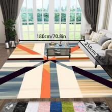 Bohemian Style Solid-Color Area Rug, 700g/Sq.M Crystal Velvet Backing, 5mm Thickness, Soft Anti-Slip Washable Carpet For Living Room, Bedroom, Kitchen, Office, Indoor & Outdoor Use