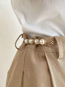 4 Pcs Fashion Pearl Brooch, Sweater Shawl Pearl Pin, Elegant And Fashionable, Enhance Your Elegant, Suitable For A Variety Of Occasions To Wear - Multicolor - View 6