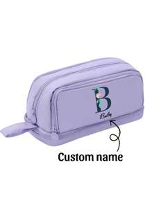 1 pieza Estuche de lápices personalizado - Nombre personalizado: Patrón de letras personalizado. Bolsa de bolígrafos de gran capacidad y tamaño, útiles escolares, regalo de cumpleaños, mejor regalo para niños, obsequio para estudiantes, multiusos, ornamentales, reutilizables. Moderno, familiar, lindo, vintage, dibujos animados, kawaii, personalizado, único, personalizable, para trabajadores, clíents, negocios/estudios, escuela/oficina, regreso a la escuela, suministros escolares para la universidad, universidad.
