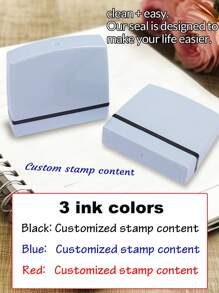 1 pezzo Timbro personalizzato a una riga - Autoinchiostrante - Rettangolare - Nero, Rosso, Blu Timbri a una riga personalizzati | Timbro per ufficio con testo personalizzato | Corto o lungo | 20 scelte di carattere | Opzioni di colore multiple | Fino a 8 font di testo | Perfetto per uso personale o professionale (1 riga, lungo) Timbro per nome personalizzato | 1 pezzo | Plastica | Riutilizzabile | Professionisti, infermieri, azienda | Regali personalizzati, multifunzionali, regolabili, ornamentali, riutilizzabili, raffinati, adorabili, di alta qualità, moderni, colorati, comodi, eleganti, personalizzati, unici, regali ideali per lui, regali ideali per lei, rinfrescano gli interni