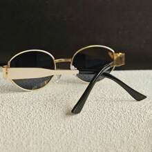 2 peças Óculos de Moda Feminina com Lentes PC em Formato Oval - Estilo Y2K, Adequado para Praia, Férias e Uso Casual, Verão, Praia, Ao Ar Livre, Viagem