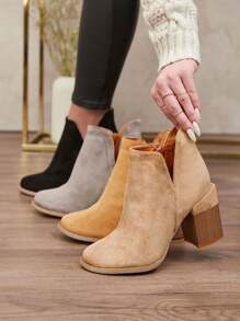 Royalfashion 女款 Ricteas 细高跟靴 - 卡其色 - 查看 4