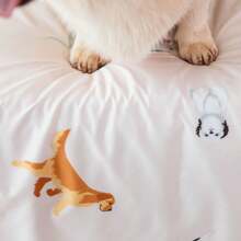 Complete Sheet Set 200 Thread Count Single Double Queen King Jazz Printed Pattern - 小狗 - 查看 2