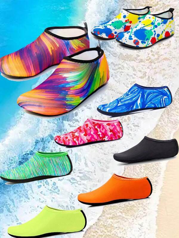 Sommerwasserschuhe, Outdoor Aqua Schuhe, Yoga Schuhe Cartoon rutschfest atmungsaktiv Badeschuhe, rutschfeste Trainingsschuhe für Wasser, Schwimm- und Tauchsocken, Badesocken