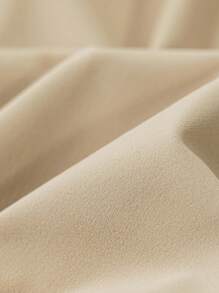 1pc French Cream Velvet Curtains, Living Room Bedroom Drape Thermal Insulated Blackout Curtains