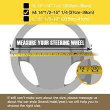 1pc Steering Wheel Cover For Women Men Bling Bling Crystal Diamond Sparkling Car SUV Wheel Protector Universal Fit 15 Inch