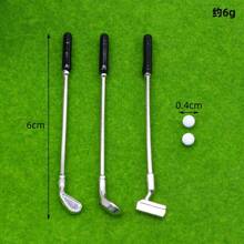 5 件室内迷你高尔夫球杆套装，迷你高尔夫球场风景模型，高尔夫场景道具，适用于微型房屋装饰和运动器材 - 彩色 - 查看 2