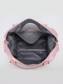 1 pieza Bolsa de viaje de tela con velas mejorada, bolsa de fitness, bolsa de fin de semana, bolsa de mano de gran capacidad y duradera