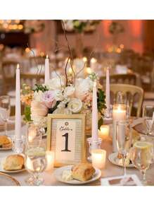 6 قطع حاملات شموع زجاجية متدرجة الشكل - مركزية مصقولة سميكة للأعراس والعشاء وديكور المنزل - ديكورات الحفلات، الشموع الصغيرة وهدايا حفلات الخطوبة والأعياد والتخرج