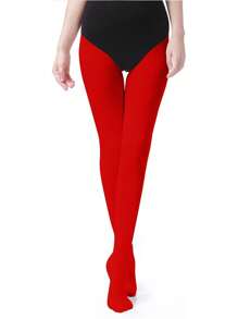 1 Pair Plain Color Tights, Yoga Dance Sports Socks - Multicolor - View 9