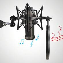 Professional AT2020 Shock Mount With Pop Filter To Reduce Vibration Noise, Shockmount For AT2020USB+ Condenser Mic By YOUSHARES - Shock Mount - View 4
