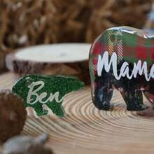 1/18pcs Resin Animal Home Keychain Silicone Mold Set Keychain Ring Resin Animal Series Bear Alpaca Elephant Silicone Mold Epoxy Jewelry Casting Kit - Animal - View 4