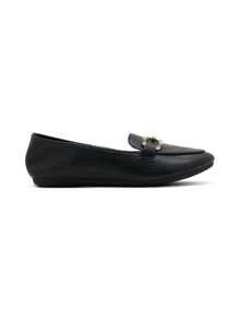 Mocassins élégants avec chaîne métallique - Noir - Voir 2
