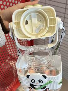 Kids 2-In-1 Water Bottle & Cup Set With Straw, Cute Portable Plastic Water Bottle For Students, Summer 2025 New Arrival