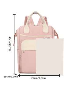 1 pièce Sac à langer mode maman, sac à dos grande capacité pour fille pour les voyages, les soins maternels et bébé