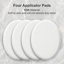 EVA Wood Handle Bath Lotion Applicator For Back Self-Application Of Cream Sunscreen Self Tanner - Black and White - View 6