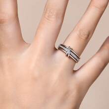 1pc Genuine 925 Sterling Silver D Color Moissanite Diamond Ring, Classic 925 Silver Engagement/Wedding Fine Jewelry For Women