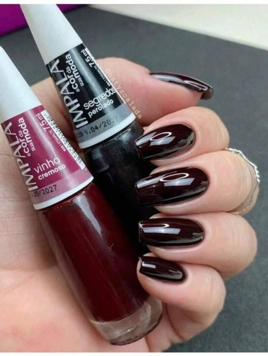 IMPALA KIT 2 NAIL POLISHES - WINE AND SECRETS - DARK TONES - Red - View 1