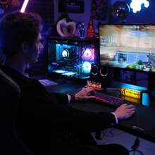 FREEWOLF ATTACK SHARK X65PRO HE Rapid Trigger-toetsenbord, magnetisch toetsenbord, 0,01 mm RT-nauwkeurigheid gamingtoetsenbord met C01PRO-spiraalkabel, magnetische schakelaar, tri-mode, 0,125 ms latentie, 8K pollingsnelheid, voor gamers
