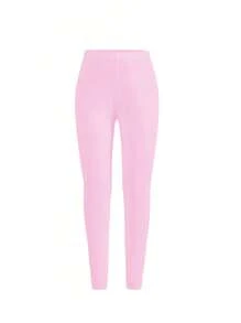 3条装女童紧身打底裤 - 高弹涤纶面料，纯色，贴身设计，针织材质，适合四季舞蹈穿着，不防水，适合户外运动和日常休闲穿着