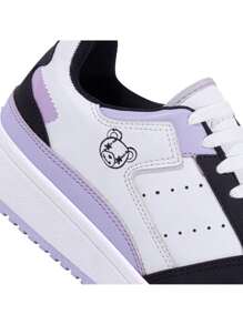 Tenis Choclo Next & Co 318 Blanco Y Negro Y Lila Para Mujer - Blanco - Ver 5