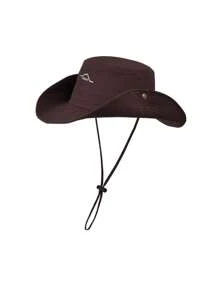 Herren einfarbiger Lässig Nylon UV-Schutz wasserabweisender schnelltrocknender Fischerhut