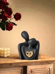 1pc Couple Abstract Sculpture Small Ornaments Home Decoration, Bedroom Decoration Couple Love Office Display-Suitable For Bedroom Romantic Valentine's Day Anniversary Birthday Gift Gifts Graduation