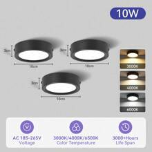Luz empotrada para techo, Foco LED para decoración del hogar, Foco moderno para sala de estar, dormitorio, pasillo, baño, gabinete de cocina, tienda, hotel. Disponible en negro/blanco/dorado, en blanco cálido/neutro/frío, en 5W/10W/15W/25W. - Downlight de montaje en superficie - Ver 29