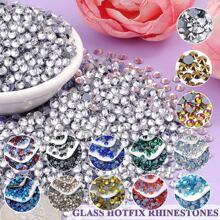 23 Color Options SS10/16/20 1440pcs/Pack DMC Hotfix Rhinestones, Glass Strass Multi-Color Multi-Size Available, Mix Color, Siam, Jet, Orange Sapphire, Topaz, L.Co.Topaz, Smoked Topaz, Rose, Fushia, Pink, Emerald, Aquamarine, Rainbow, Champagne, CRYSTAL AB, Light Amethyst, For DIY Dress, Clothing, Jewelry Decoration, Party Gift Decoration, Shoes, Hats, Pants Accessories