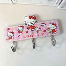 Sanrio 1pc Adhesive Hook, Ultra-Strong Secure Holding For Towels, Bags, Keys, Adorable Design, Cute Decor For Living Room, Kitchen, Bathroom, Bedroom, Office