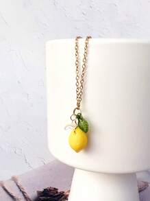 2 piezas Pendientes originales de gota con limón lindo y flor de resina para uso diario de la mujer, regalos para San Valentín, mamá, madre, Día de la Madre