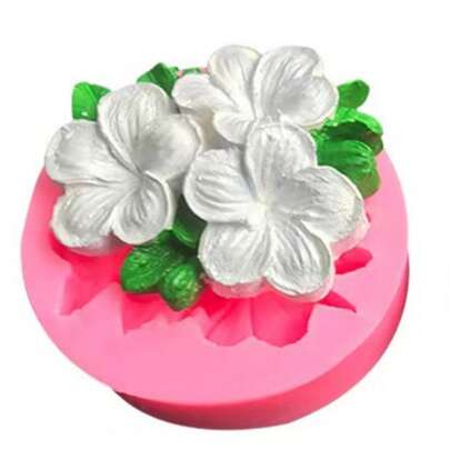 1 pieza Molde de silicona multifuncional de Plumeria, para uso doméstico