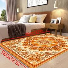 Crystal Velvet 700g/Sqm Dotted Bottom 5mm Thick Area Rug, Bohemian Style Solid Color Carpet, Soft Anti-Slip Washable Rug, Suitable For Indoor & Outdoor, Living Room, Bedroom, Kitchen, Office, Home Decor Back To School