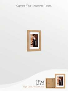 1pc Classic - Style Picture Frame In 5 Sizes (12x16, 11x14, 8x10, 5x7, 4x6 Inches) And 3 Elegant Colors (Matte Black, Milky White, Light Brown Wood - Toned) - Ideal For Living Room, Bedroom & Study Decor - Multicolor - View 22
