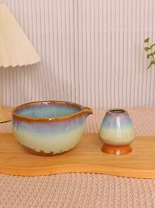 2 件套青瓷滴釉抹茶茶碗、茶筅、茶道用具、家用泡茶工具、带壶嘴的陶瓷抹茶碗 - 抹茶碗 - 查看 14