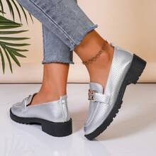 2025 Fashion Casual New Loafers For Women, British Style Round Toe Lightweight Breathable Slip-On Flats, Suitable For All Seasons Couples