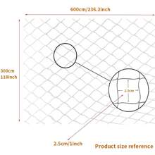 1 pieza Red de balcón para mascotas blanca, cerca de malla de nailon para uso interior/exterior, protección para niños, gatos y perros