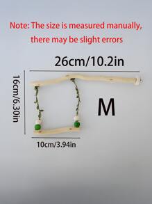 Parrot Perch Swing, Bird Cage Bar Toy, Bird Cage Accessories (Color Sent Randomly) - Multicolor - View 10