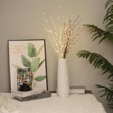 1 White Birch Branch Lamp, Tree Shaped Decorative Lamp, Fairy Lamp, Bright Willow Branch Home, Bedroom, Fireplace, Indoor And Outdoor Decoration