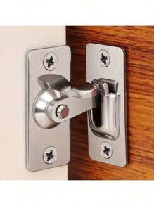 1 件不锈钢方形门闩栓，房屋前门锁