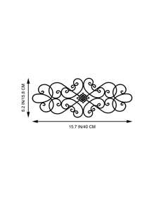 1 Stück rustikale Metallwandkunst mit Schnitzereien, original handgefertigte Blumen-Eisen-Wanddekoration, große vintage Wandskulptur für Bauernhaus, Schlafzimmer, Wohnzimmer Innen- und Außenbereich. Die Größe von 30 cm ist relativ klein, daher empfehlen wir eine größere Größe zu kaufen!