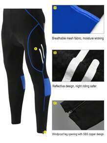 Pantalones de ciclismo para hombre, pantalones de bicicleta de carretera y montaña con silicona engrosada y secado rápido, indumentaria para ciclismo