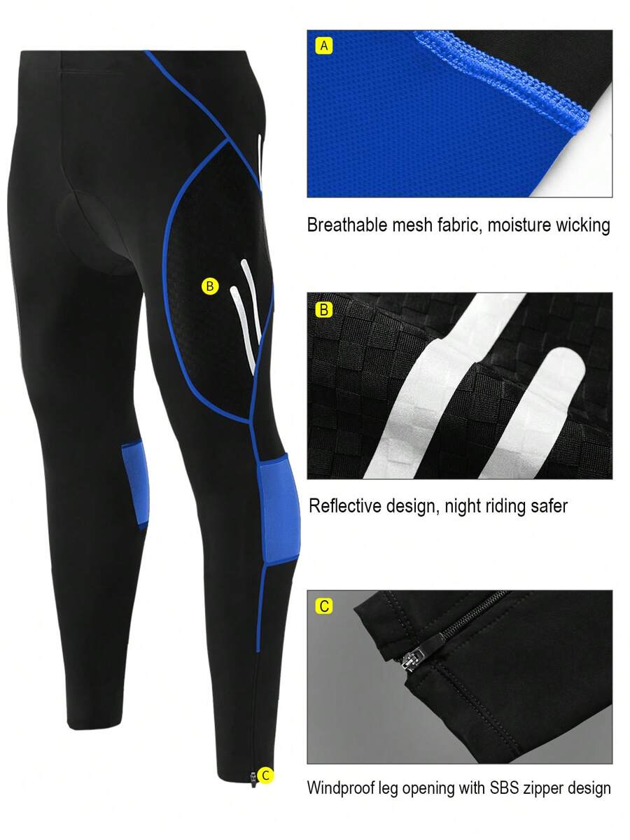 Pantalones de ciclismo para hombre, pantalones de bicicleta de carretera y montaña con silicona engrosada y secado rápido, indumentaria para ciclismo