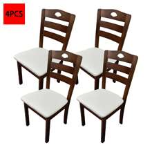 1/4/6 buc. Husă de pernă pentru scaun pătrată din piele PU impermeabilă, potrivită pentru sufragerie, bucătărie, canapea - detașabilă și lavabilă